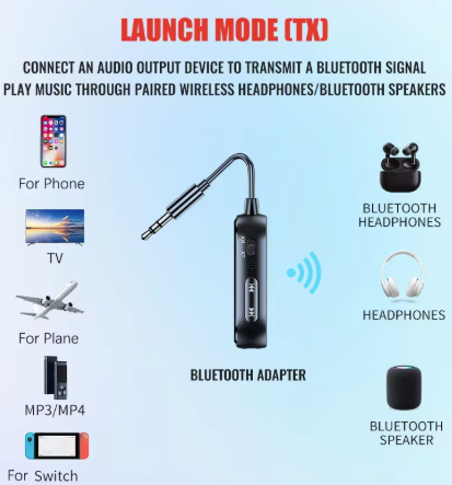 Wireless Bluetooth AUX Adapter 6.0