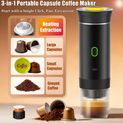 Portable 3-in-1 Capsule Coffee Maker