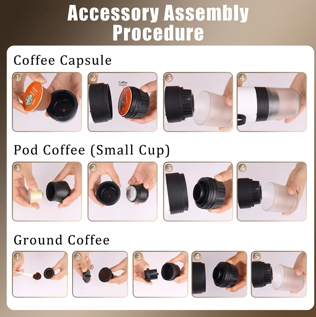 Portable 3-in-1 Capsule Coffee Maker