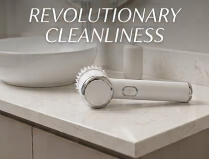 Cordless Rotating Electric Cleaning Brush (5 Interchangeable Brush Heads)